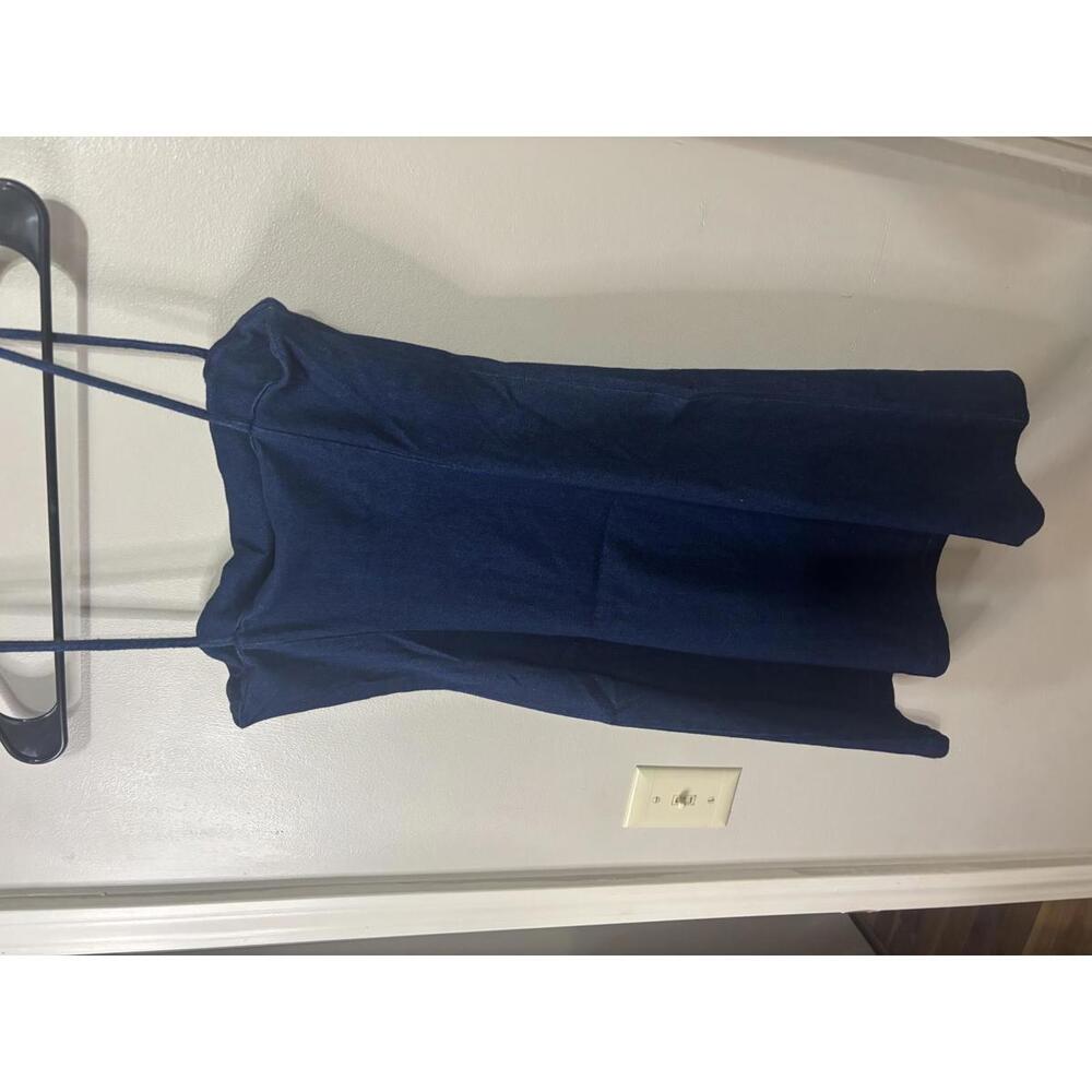 Stylish Susana Monaco Dark Denim Slip Dress Small - Picture 2 of 6